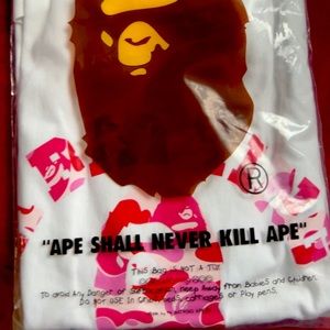 New Bathing ape College Camo tee